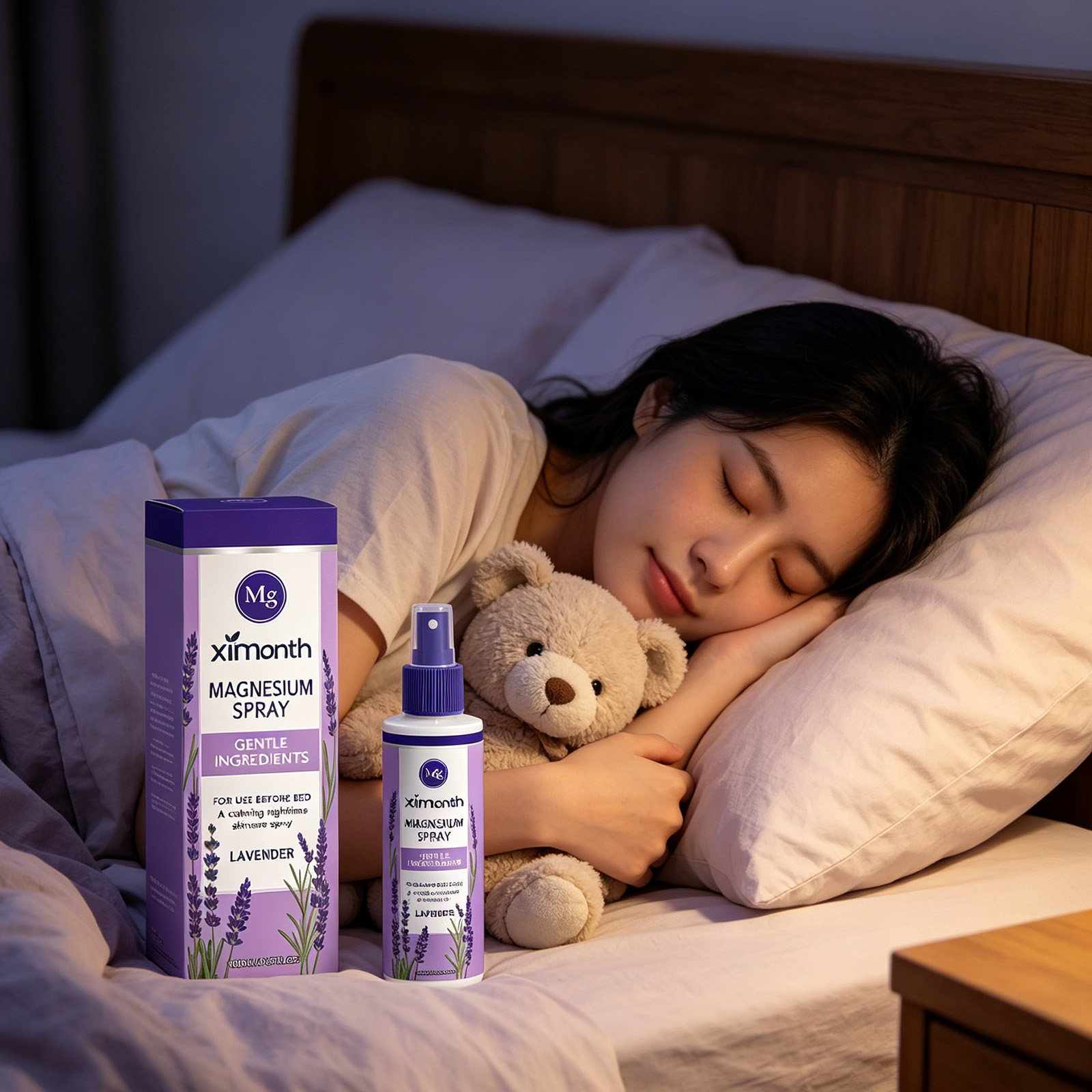 Lavender Pillow Spray - Ximonth Magnesium Spray Better Sleep Relieve