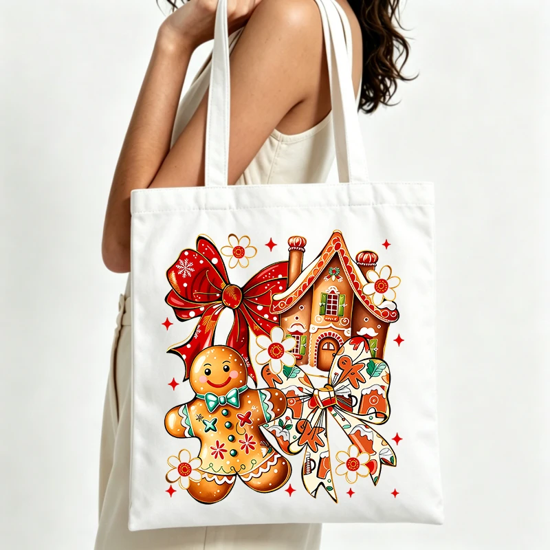 Home Fragrance Gingerbread - gingerbread house and man graphic canvas