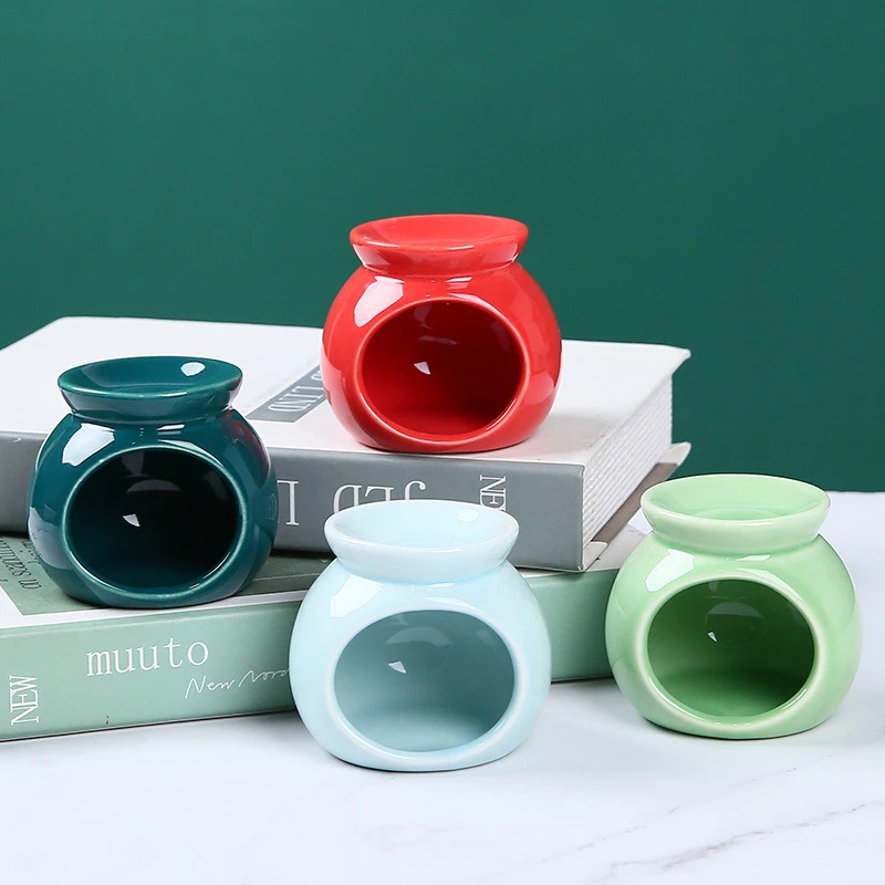 Home Fragrance Oil Burner - Porcelain Aroma Burner Essential Oil Furance