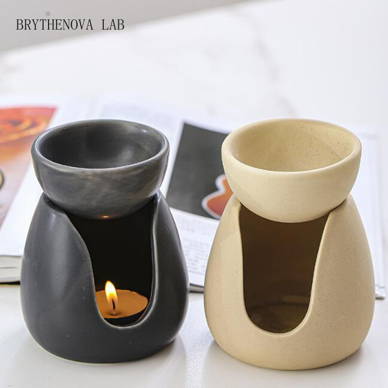 Home Fragrance Oil Burner - Ceramic Candle Aroma Burner Essential Oil