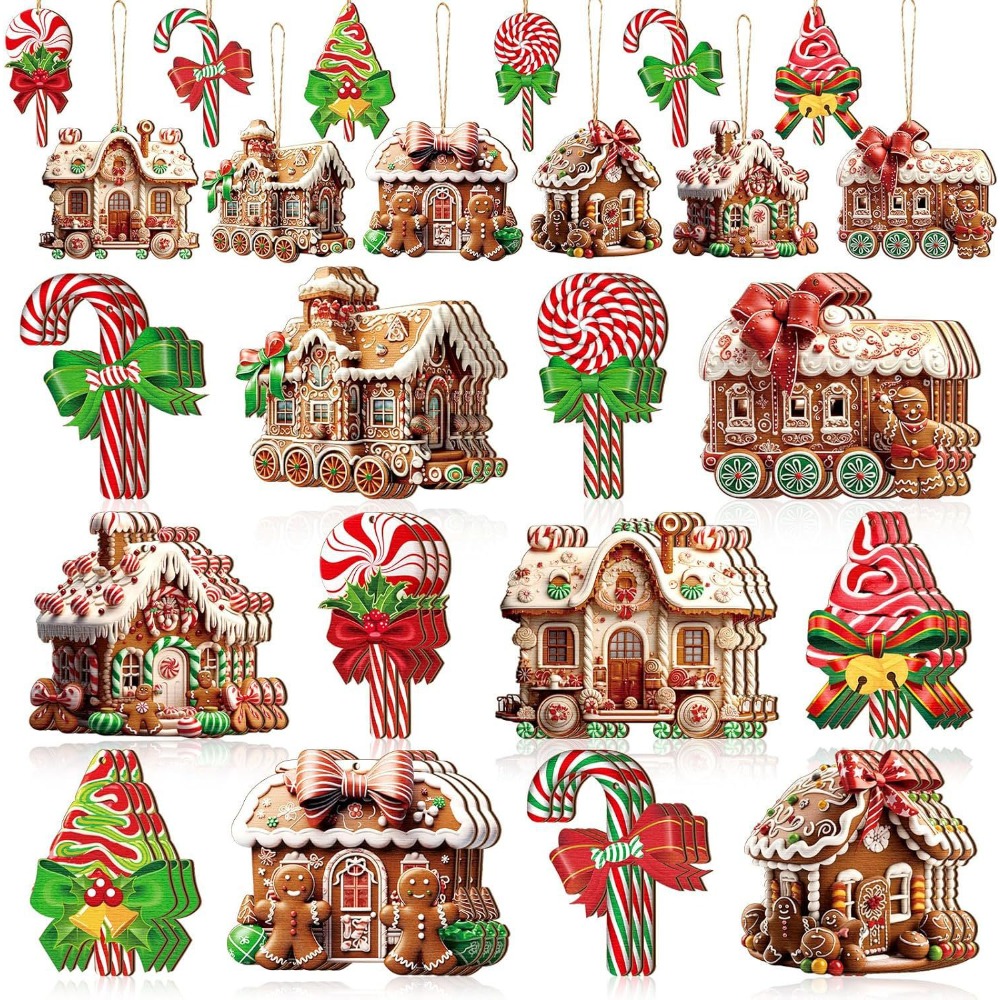 Home Fragrance Gingerbread - Christmas Gingerbread House Ornament Wooden Christmas