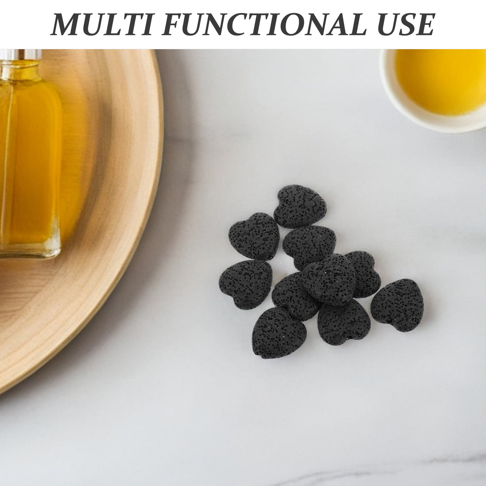 20Pcs Heart Volcanic Lava Rock - огляд і ціна Home Fragrance Usa