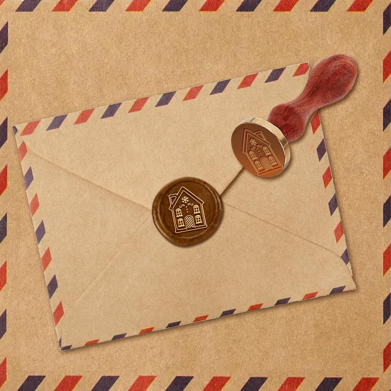 1pcs House Wax Sealing Stamp C - огляд і ціна Home Fragrance Gingerbread