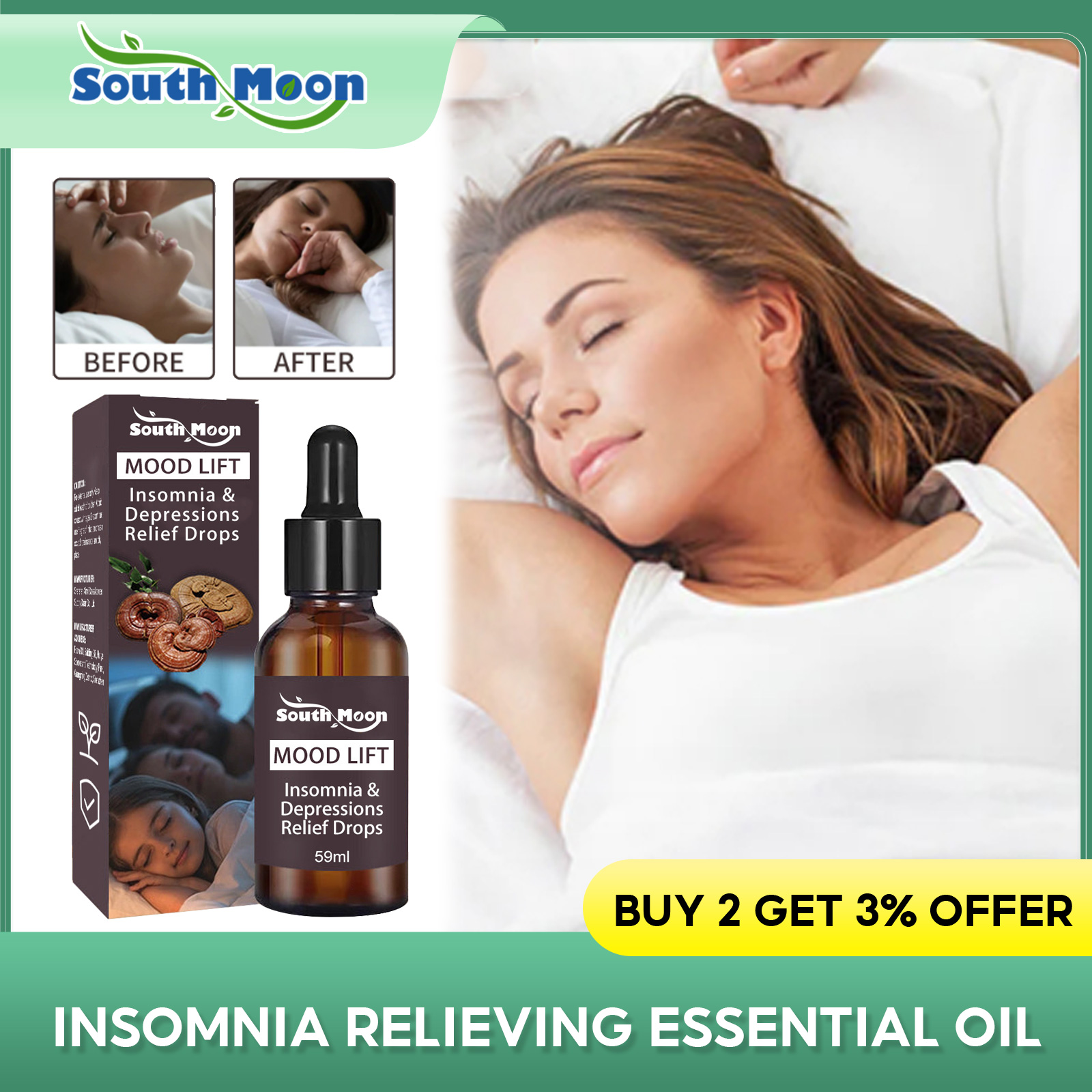 Insomnia Treatment Drops Deep  - огляд і ціна Lavender Pillow Spray