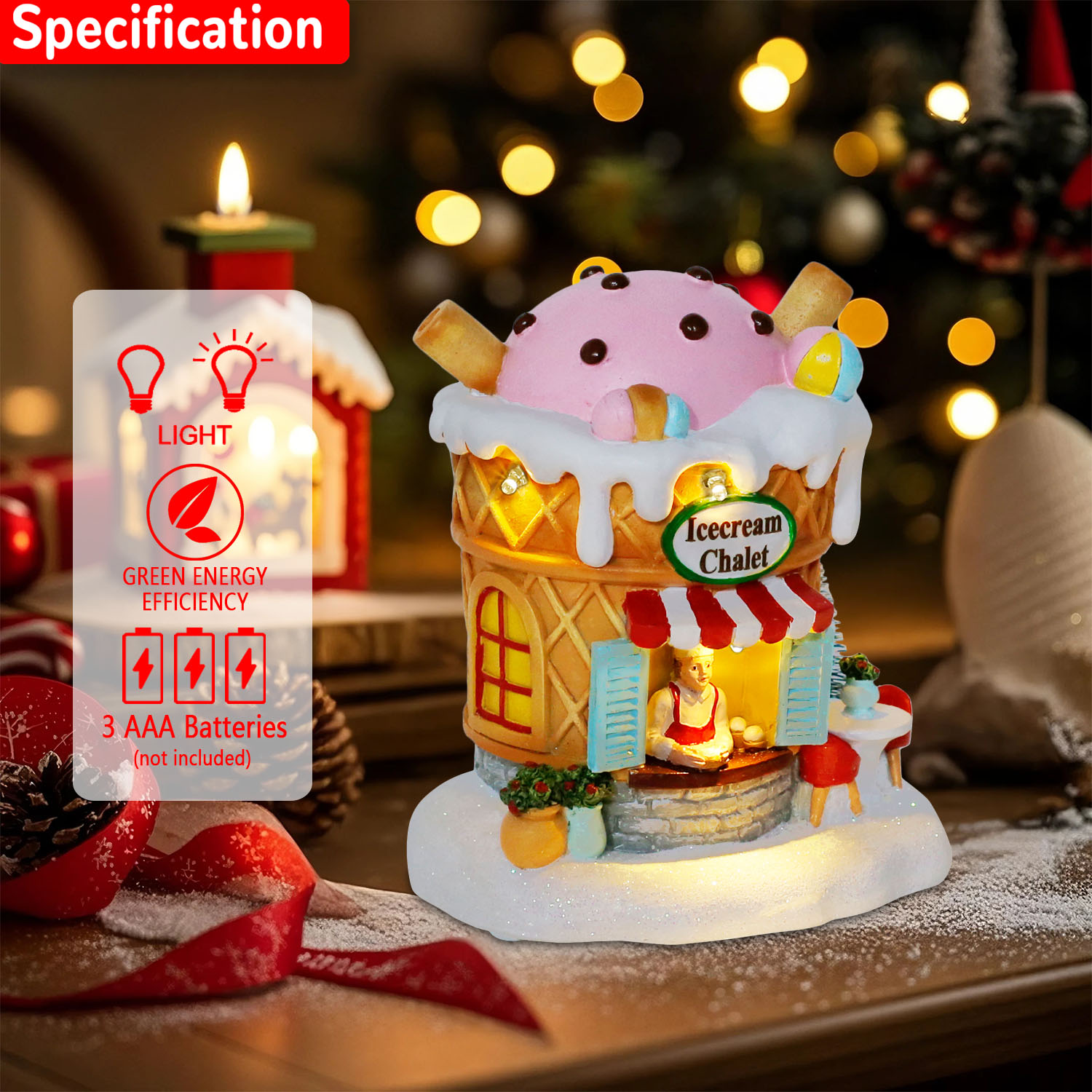 Light up Gingerbread Village H - огляд і ціна Home Fragrance Gingerbread