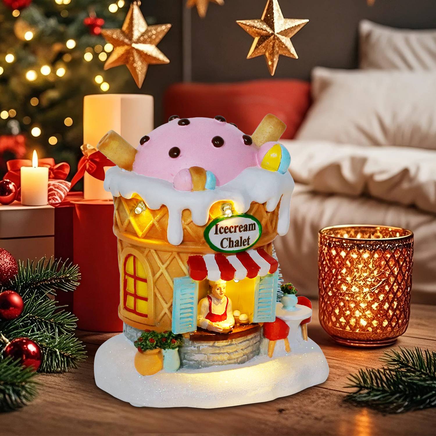 Light up Gingerbread Village H - огляд і ціна Home Fragrance Gingerbread