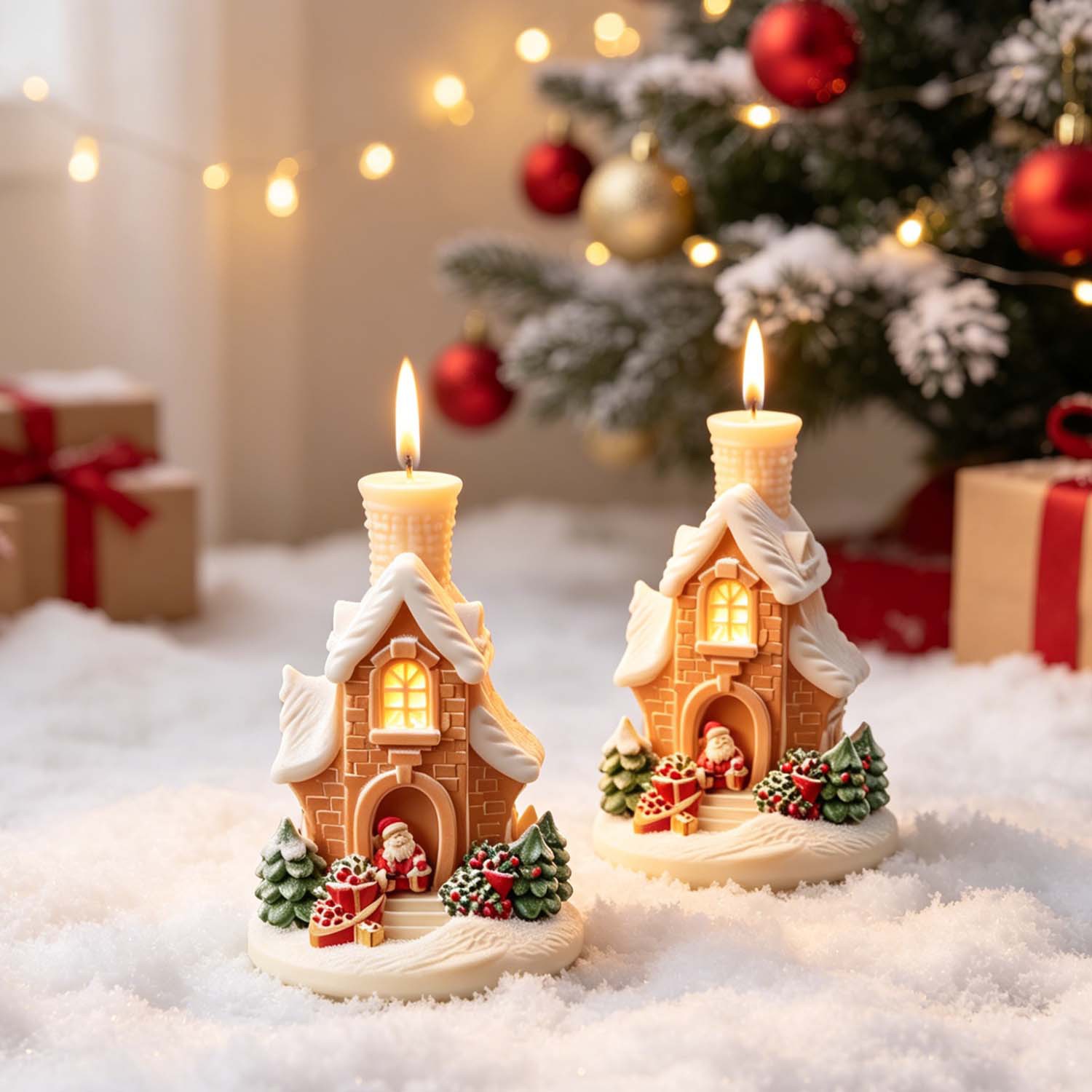 3D Santa Christmas Snow House  - огляд і ціна Home Fragrance Gingerbread