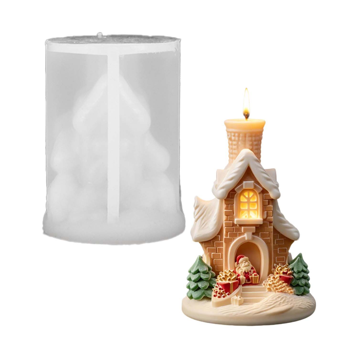 3D Santa Christmas Snow House  - огляд і ціна Home Fragrance Gingerbread